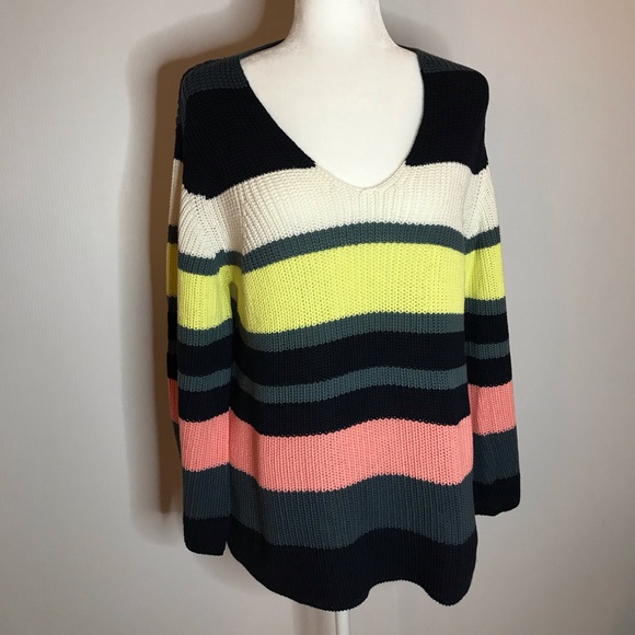 New Ann Taylor Colorful Striped Warm Sweater - S/M - Picture 2 of 16